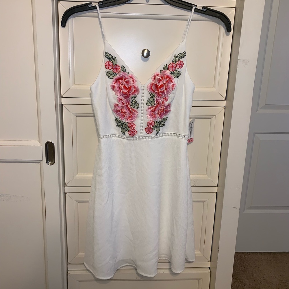 White Floral Dress